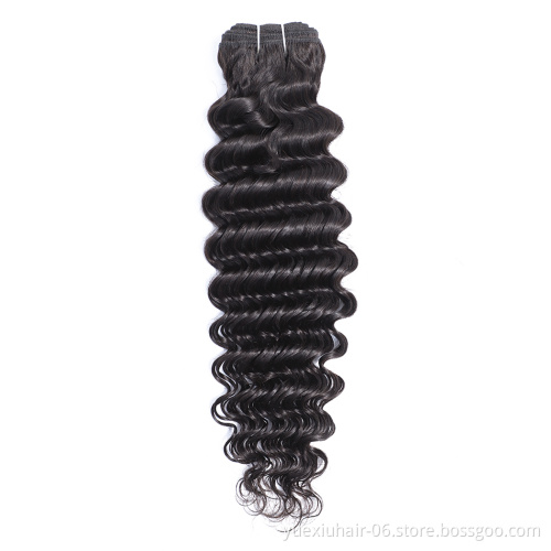 Best Quality Deep Wave 8-30 Inch Indian Virgin Remy Raw Hair Bundle 26 28 30 Inch Human Hair Extensions